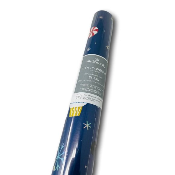 Hallmark Wrapping Paper Christmas Candy Fast Food Rainbow Pizza Burger 40 sq ft - Picture 2 of 2